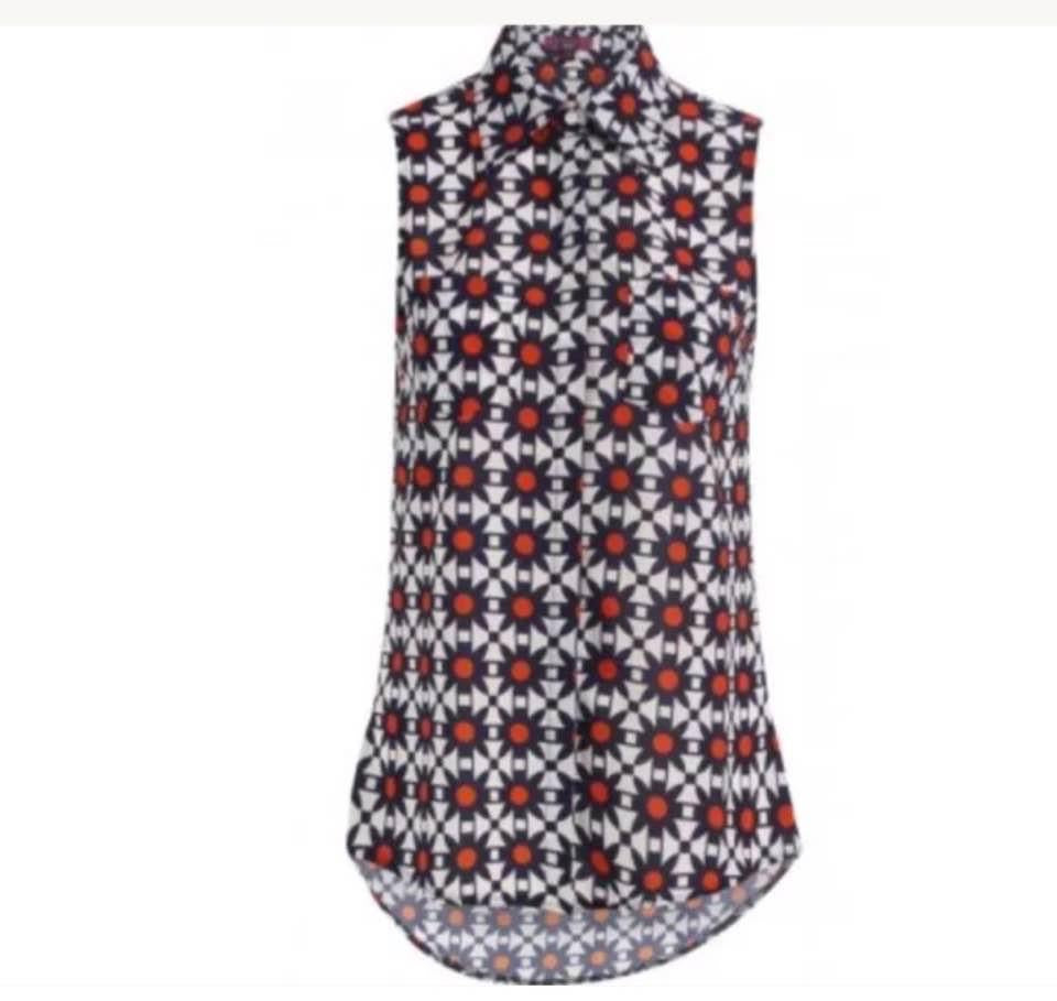 Floral Print High Low Shirt