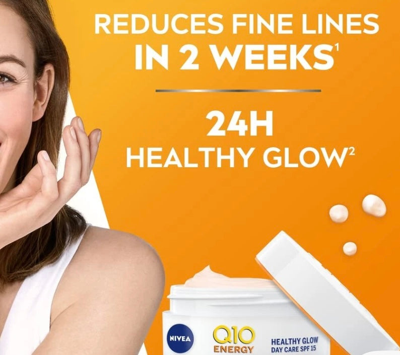 NIVEA Q10 Energy Day Cream Moisturiser SPF15 50ml