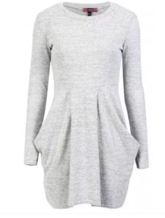 BRUSHED TULIP DRESS