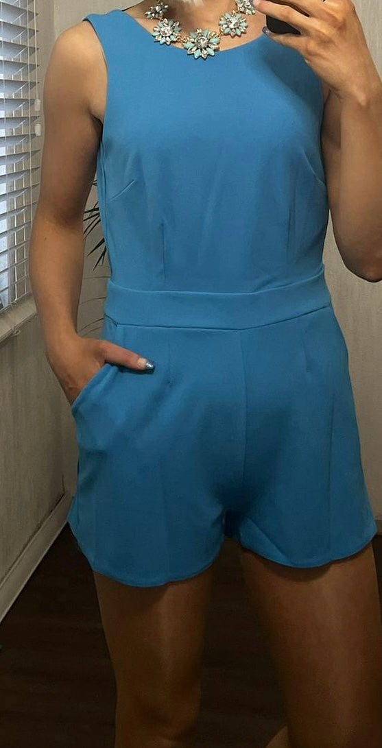 Open Back playsuit