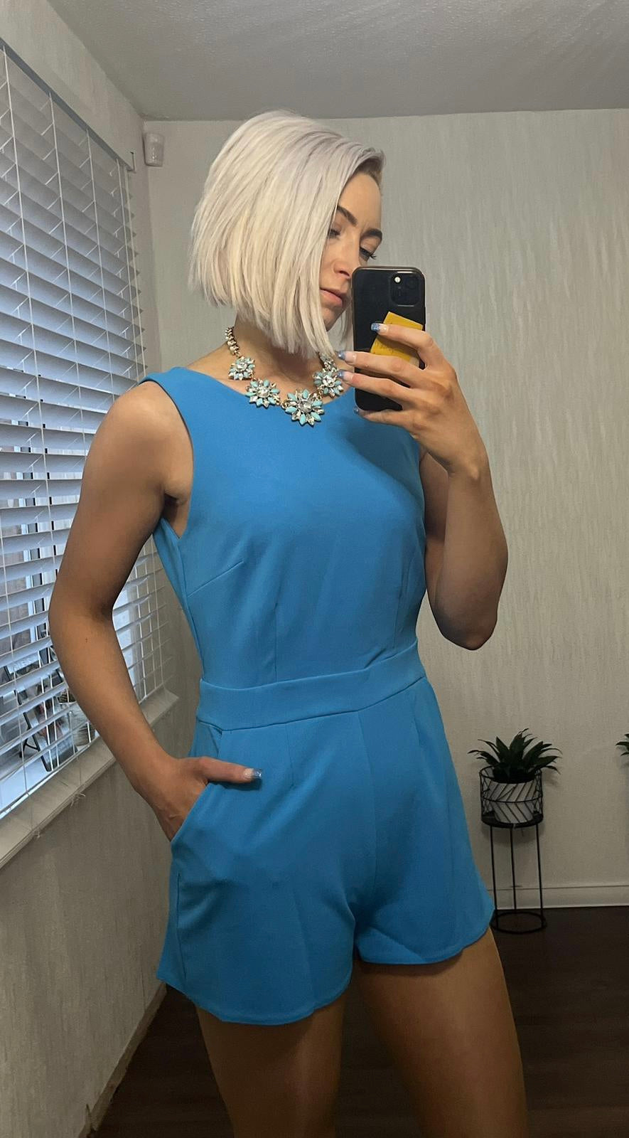 Open Back playsuit